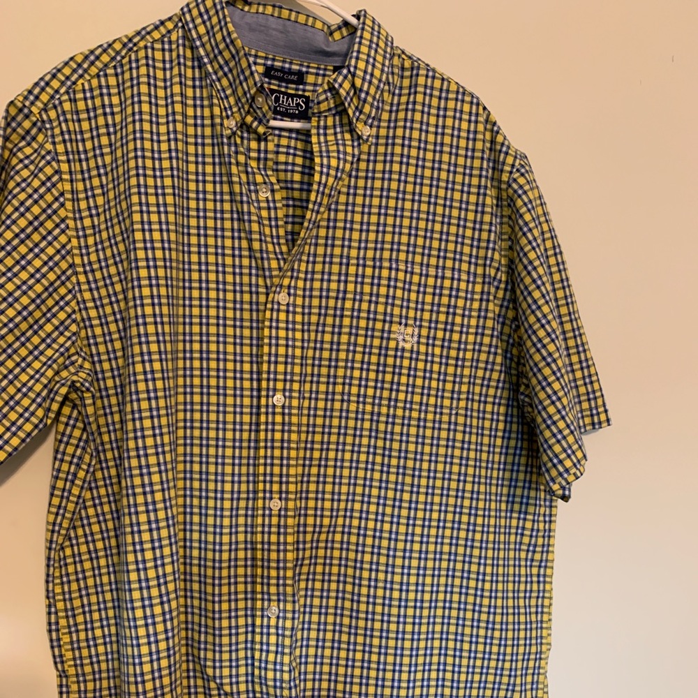 Chaps short sleeve button up size XLT